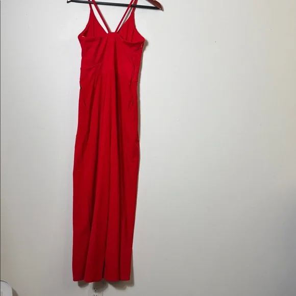 HALARA Breezefu Backless Side Invisible Zipper Pocket Wide Leg Jumpsuit Sz S - Picture 9 of 11